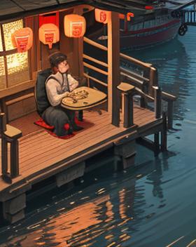 《月下孤影，问君何归》