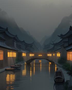 《月下孤影，寄情江湖》