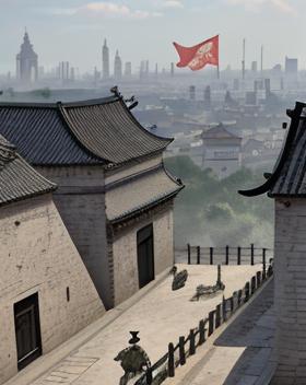 月下白衣孤影